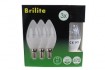 Brilite LED SMD B35 Crystal Kerzenbirn E14 3er Pack